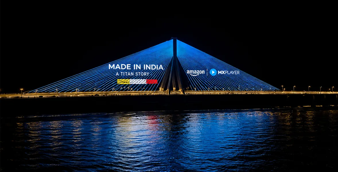 Architectural landmark prepared for a projection-led experience